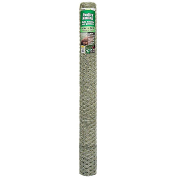 Midwest Airlines Midwest Air 48 in. x 50 ft. 1 in. Mesh Galvanized Poultry Net MI576669 - main